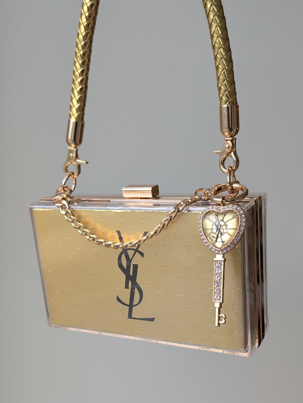 Upcycled YSL Gold Clutch & Luxury Gift Set